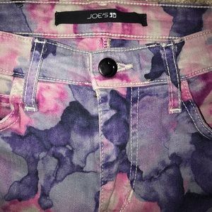 Joe’s jeans watercolor floral jeans